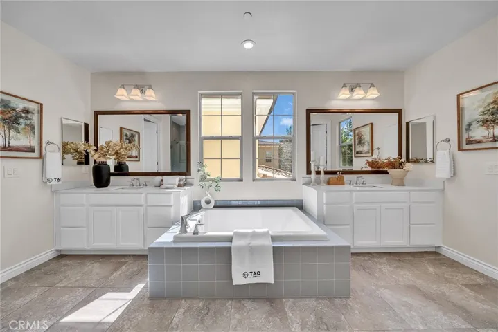 Master Bathroom has separate Bathtub & Shower & Dual Sinks