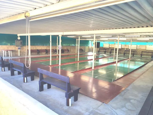 Shuffleboard courts