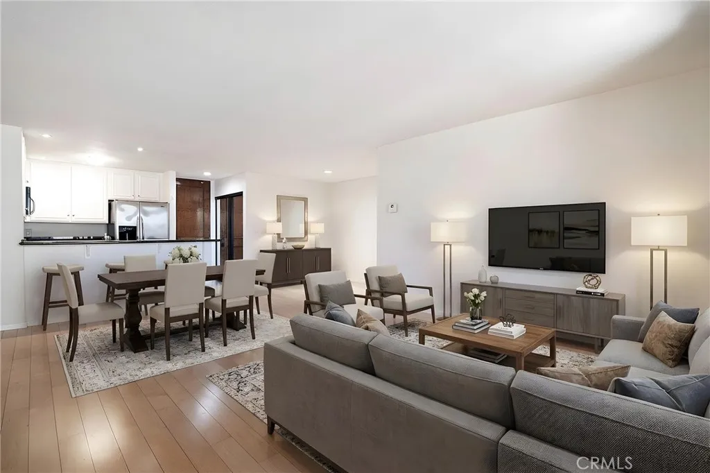 Virtually Staged Living Room/Dining Area Virtually Staged Living Room/Dining Area