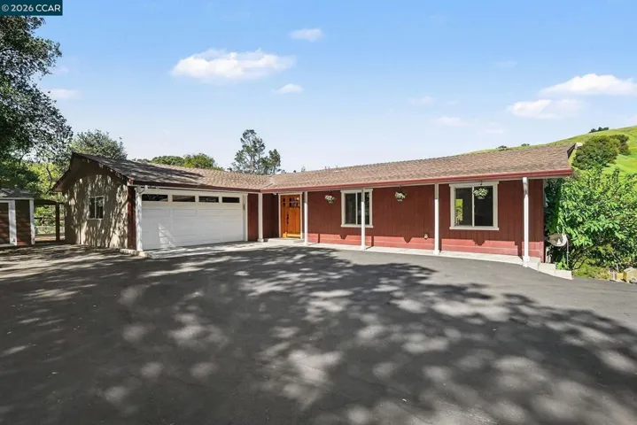 Front of House with Attached 2 car garage