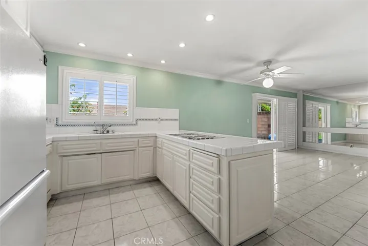 kitchen with tile flooring