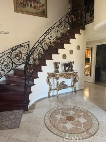 Custom wrought iron railing.