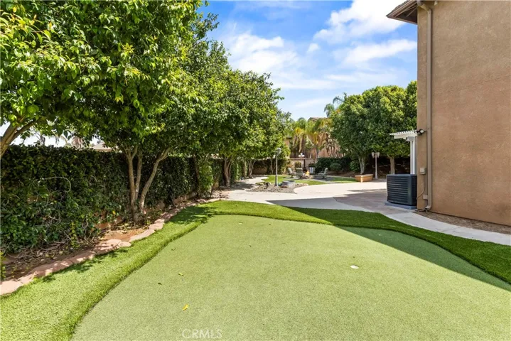 So much room in this backyard. Who doesn't love a putting green!
