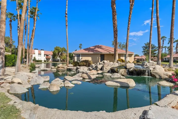 Beautiful water feature at club house