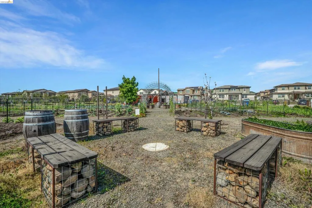 View of yard with a residential view