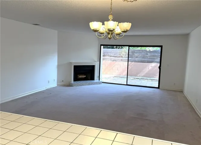 Looking into living room kitchen