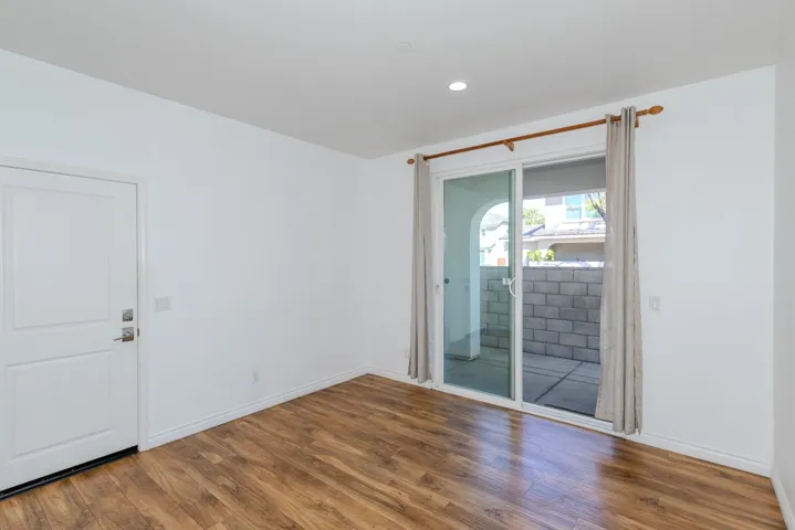 Dining area opening onto the private patio