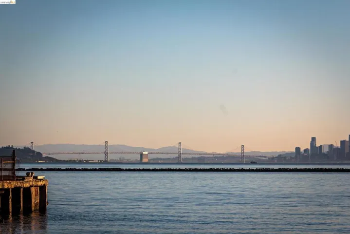 Water view with a notable bridge