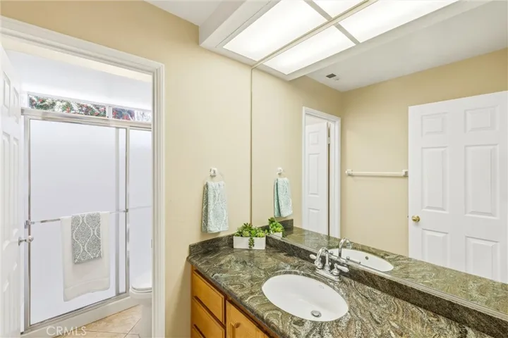 Downstairs bathroom with shower