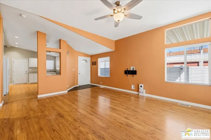 View of front entry door