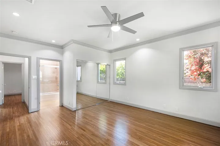 Master bedroom looking into Master Ensuite and mirrored closets