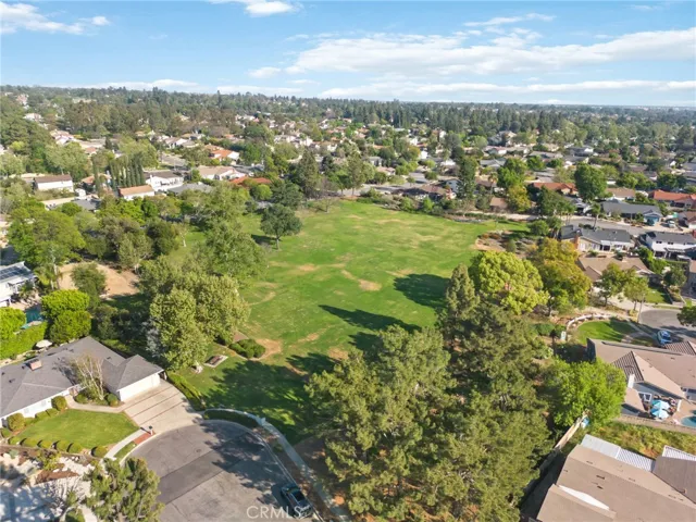 Aerial view of park