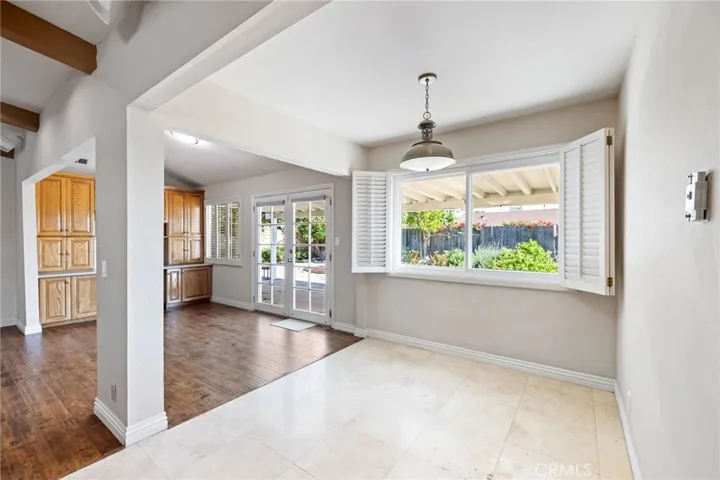 Casual dining area off the kitchen