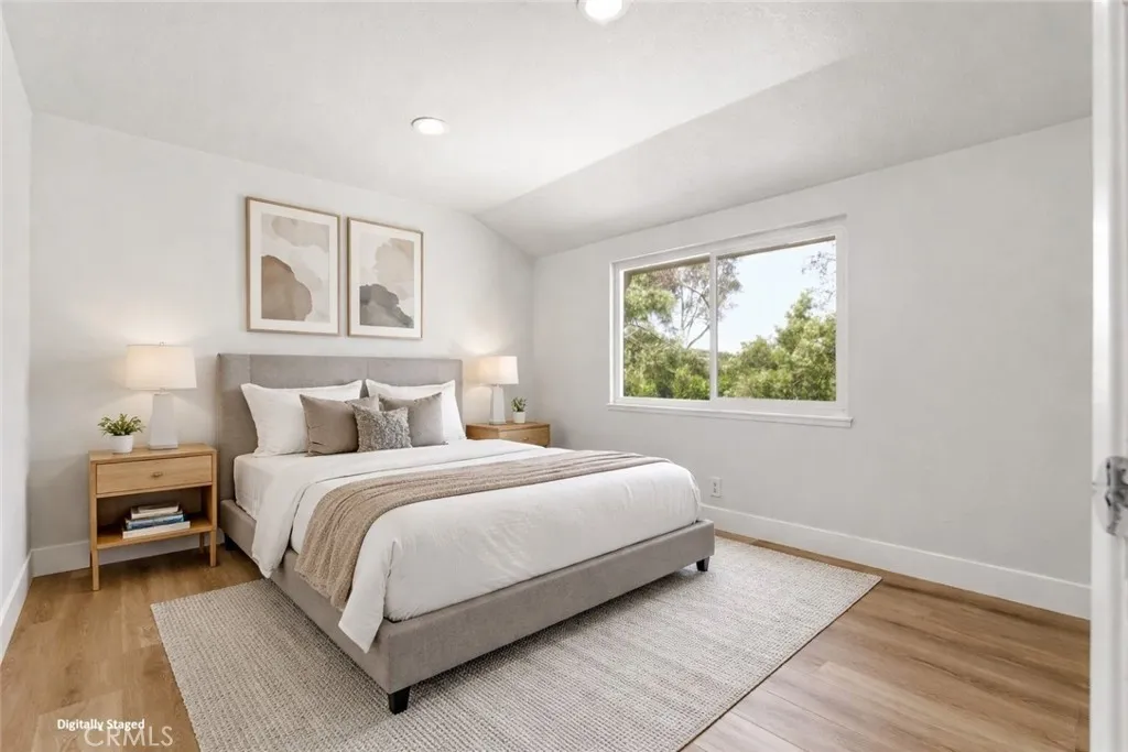 4th bedroom on upper level digitally staged