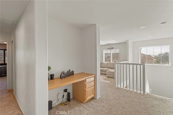 Upstairs built-in desk