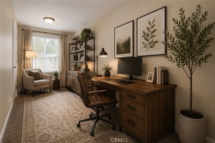 Furniture and decor have been virtually added.