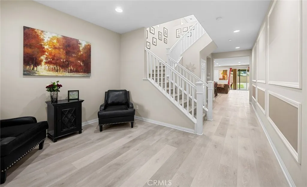 Bonus area entrance leading to the open floor plan