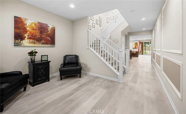 Bonus area entrance leading to the open floor plan