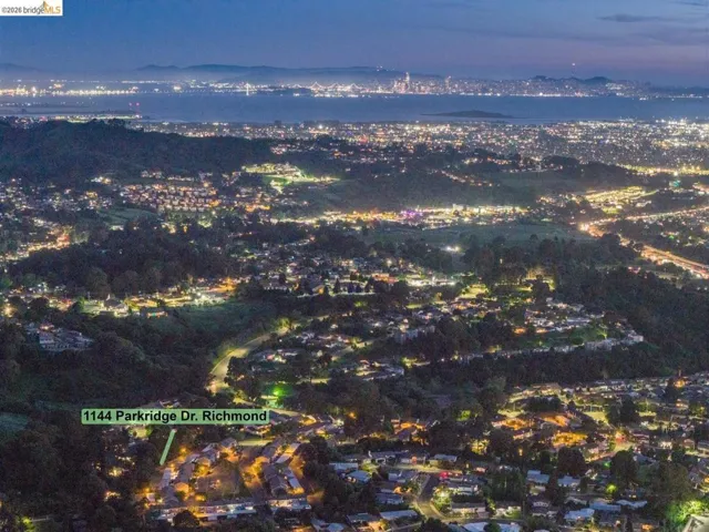 Aerial view of property's location