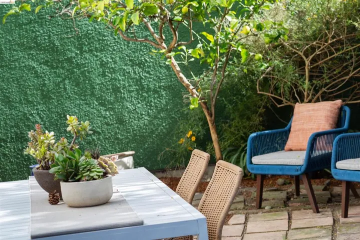 View of patio with outdoor dining area