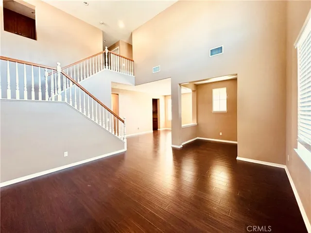 Living room and dining room