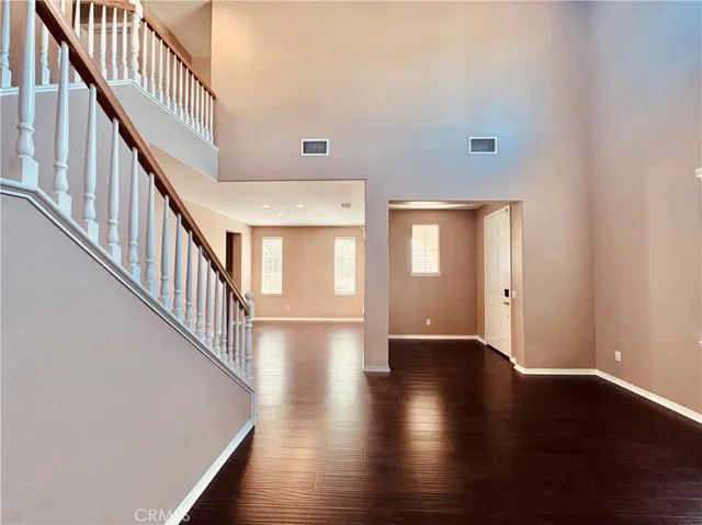 Living room and dining room