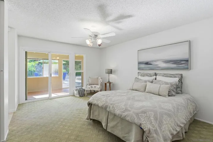Spacious bedroom, large enough for two single beds or king bed