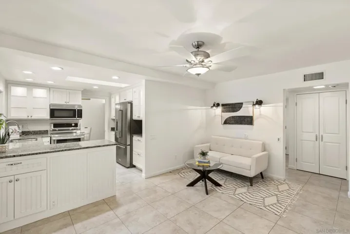 Use the space as a family room or breakfast nook