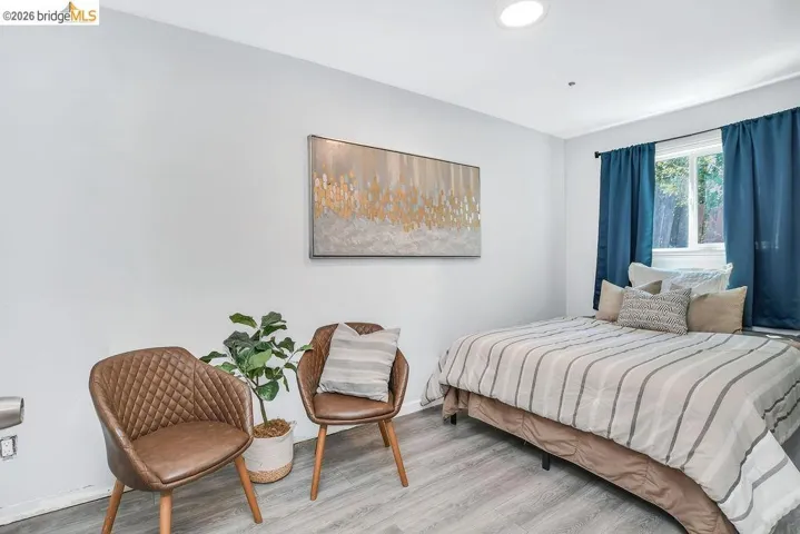 Bedroom featuring wood finished floors
