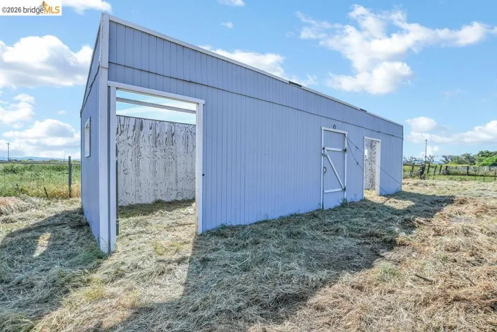 View of pole building