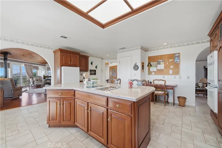 Kitchen Flows to Family Room