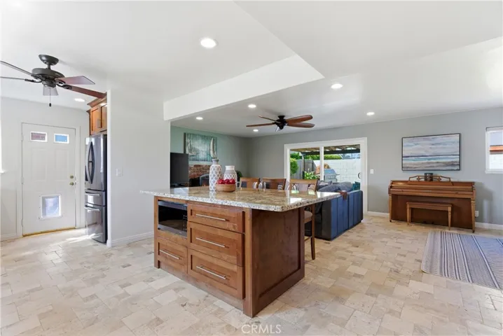 Great design and layout with an open kitchen to living room