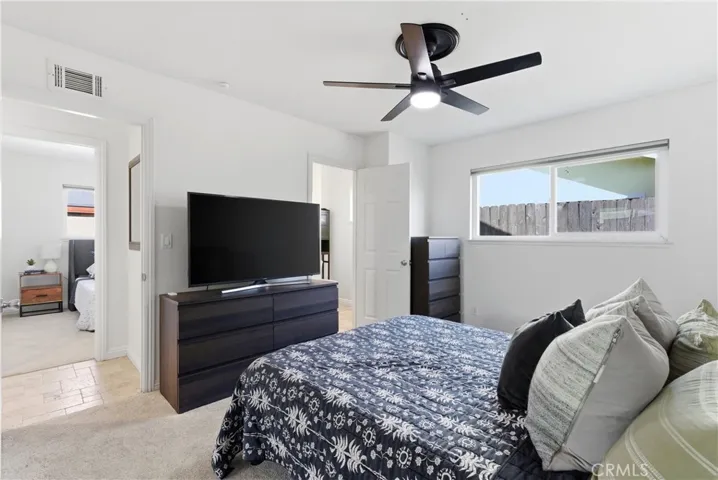 Primary bedroom with ensuite bathroom access