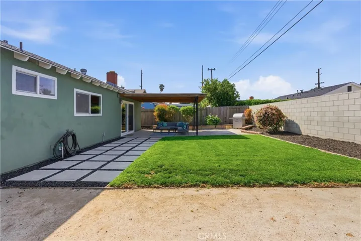 Spacious backyard