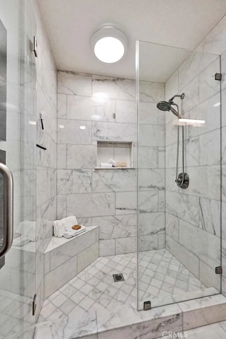 Updated primary shower.