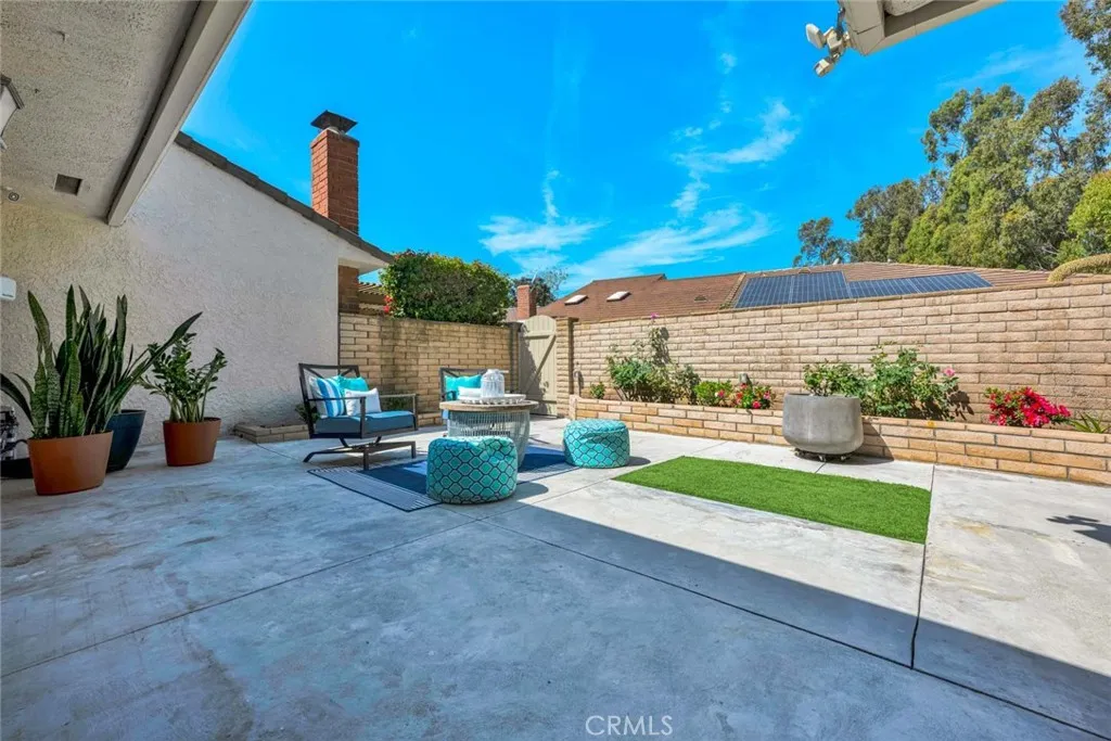 Private enclosed patio.
