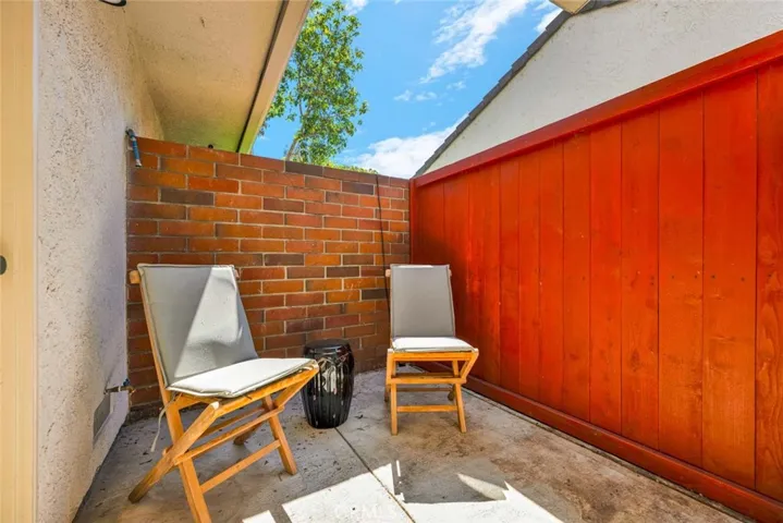 2nd private patio off secondary bedroom.