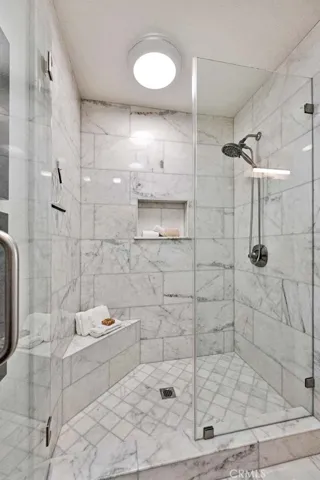Updated primary shower.