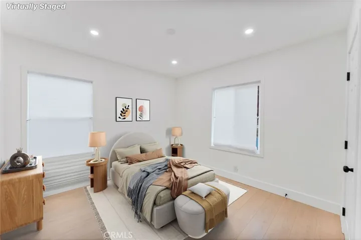 Virtually staged bed 1