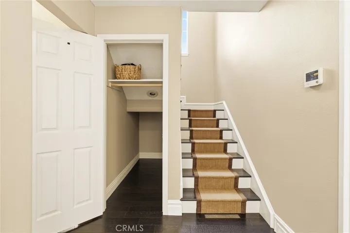 Coat closet/storage and stairs up