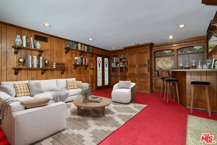 Virtually Staged Den