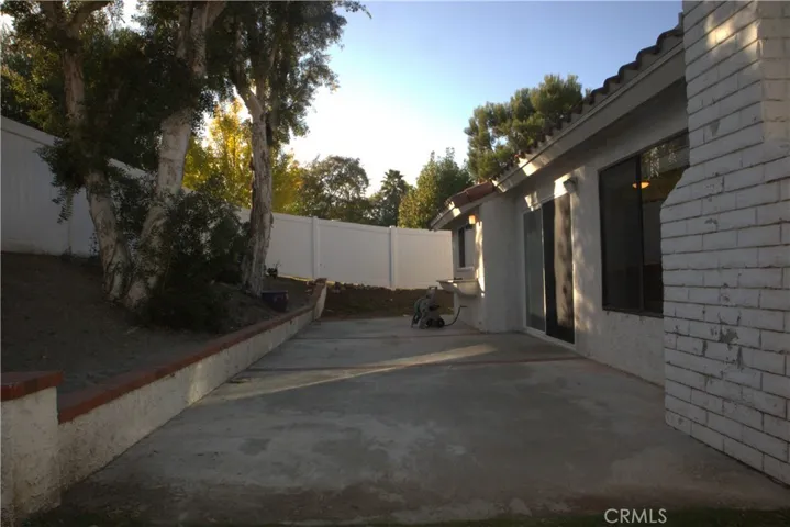 Backyard patio