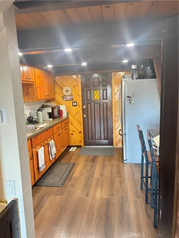 New lights added to kitchen .