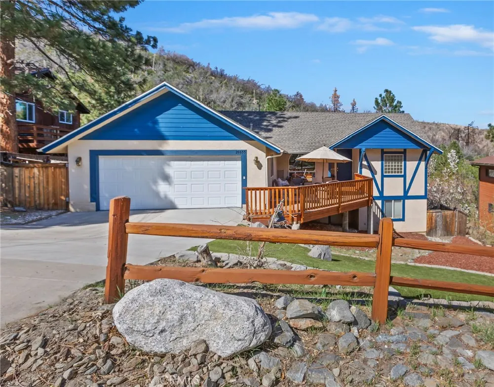 Front entry with garage access.