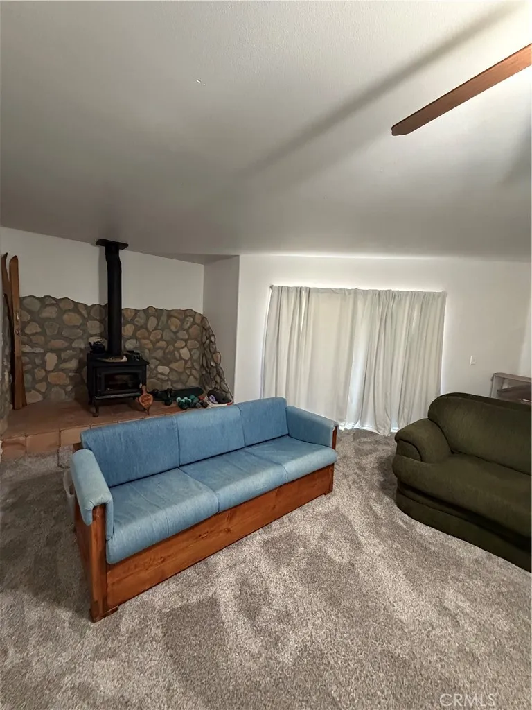 Cozy fireplace for relaxing and entertaining.