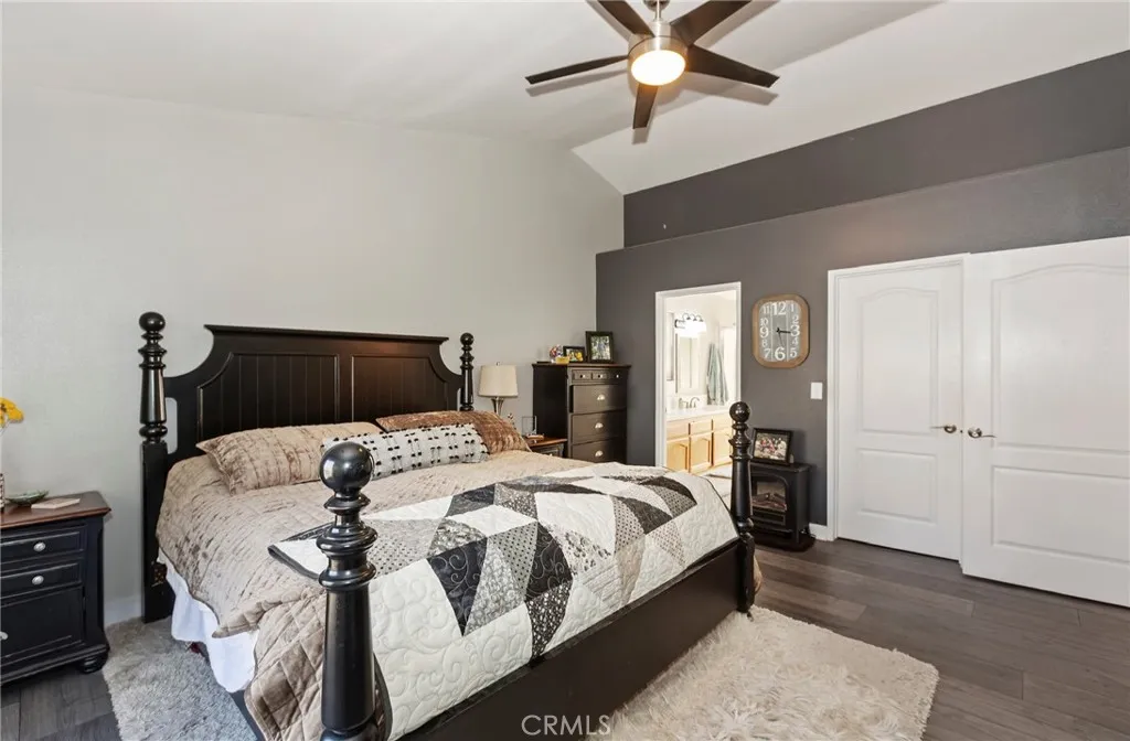 Primary bedroom with large closet.