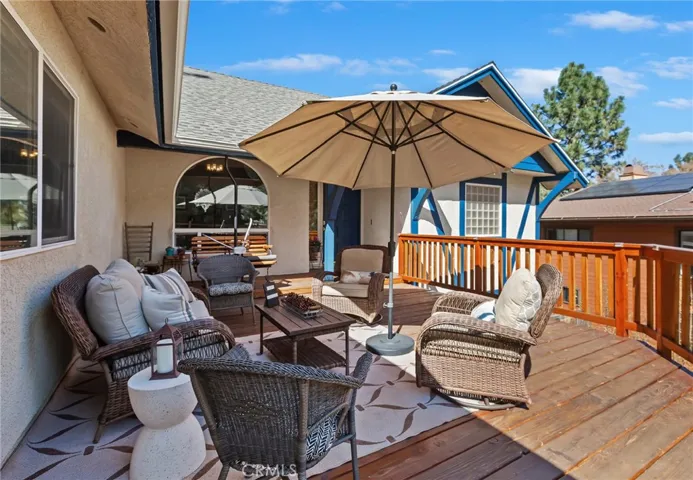 Invite your family and friends to relax on this spacious deck.