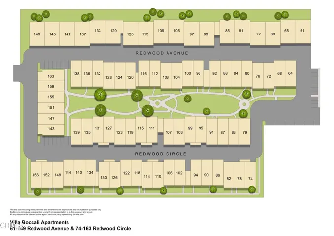 Villa Boccali Site Plan - BB Coloration