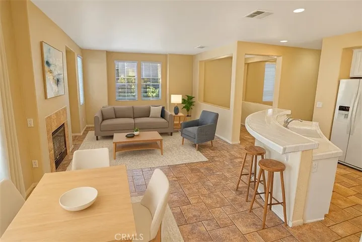 Dining Room to Living Room and Entry
