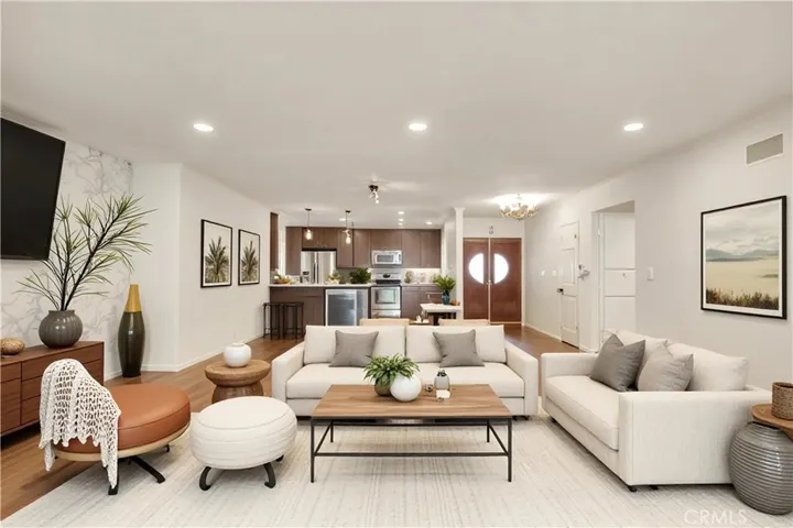 Open floor plan, virtually staged